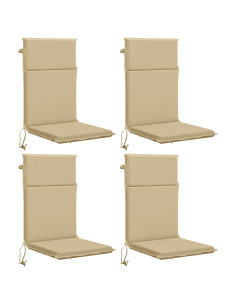 Cuscino per sedia a schienale alto GEMERT 4 pz 100% Poliestere 2