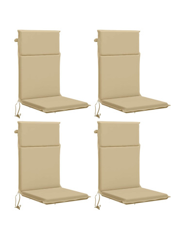 Cuscino per sedia a schienale alto GEMERT 4 pz 100% Poliestere