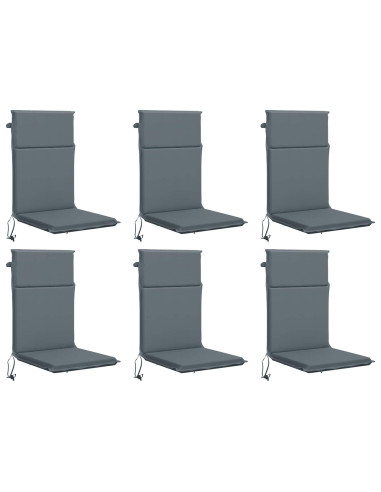 Cuscino per sedia a schienale alto GEMERT 6 pz 100% Poliestere