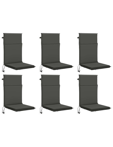 Cuscino per sedia a schienale alto GEMERT 6 pz 100% Poliestere