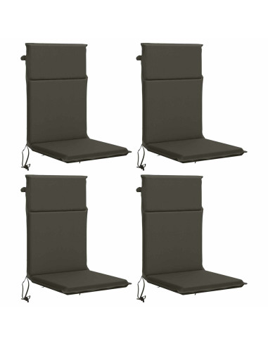 Cuscino per sedia a schienale alto GEMERT 4 pz 100% Poliestere