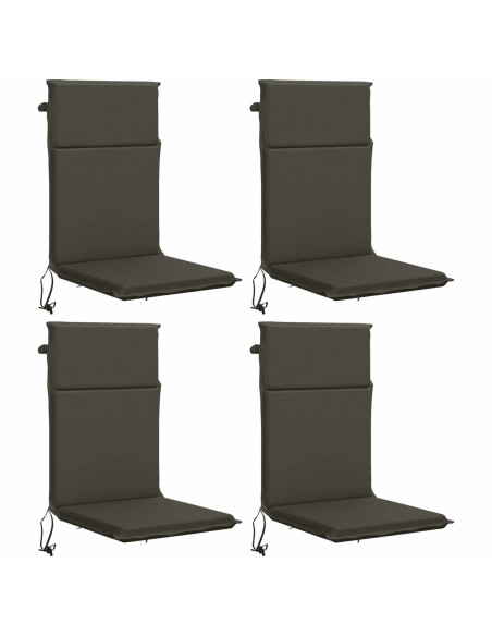 Cuscino per sedia a schienale alto GEMERT 4 pz 100% Poliestere