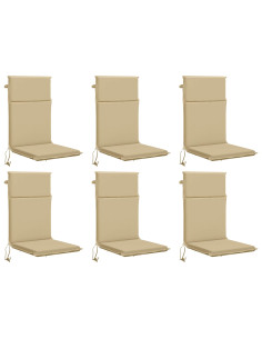 Cuscino per sedia a schienale alto GEMERT 6 pz 100% Poliestere 2