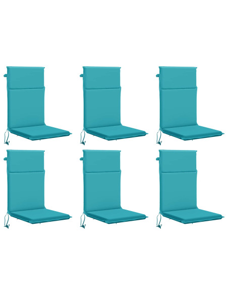 Cuscino per sedia a schienale alto GEMERT 6 pz 100% Poliestere