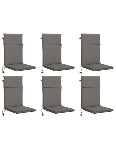 Cuscino per sedia a schienale alto GEMERT 6 pz 100% Poliestere