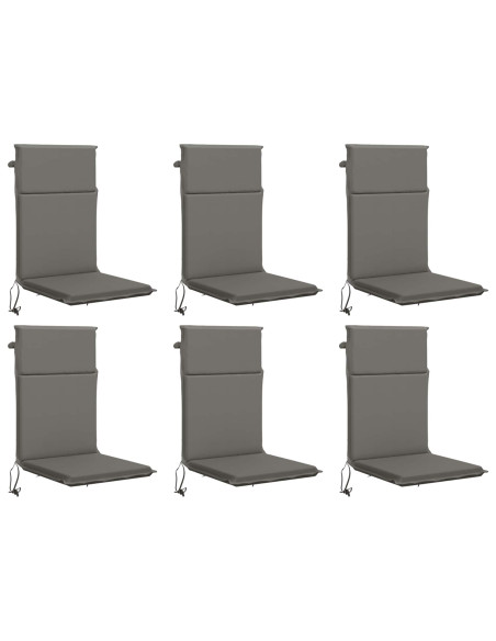 Cuscino per sedia a schienale alto GEMERT 6 pz 100% Poliestere