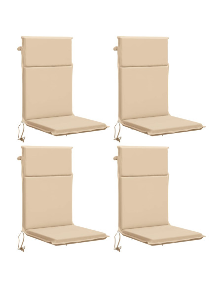 Cuscino per sedia a schienale alto GEMERT 4 pz 100% Poliestere
