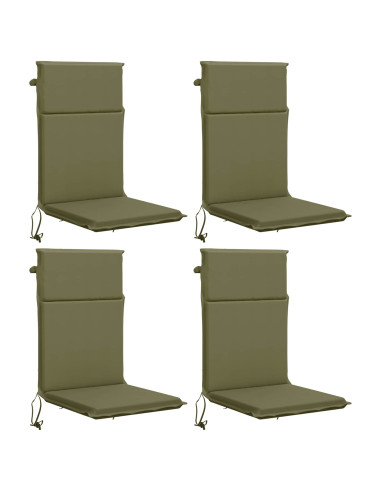 Cuscino per sedia a schienale alto GEMERT 4 pz 100% Poliestere