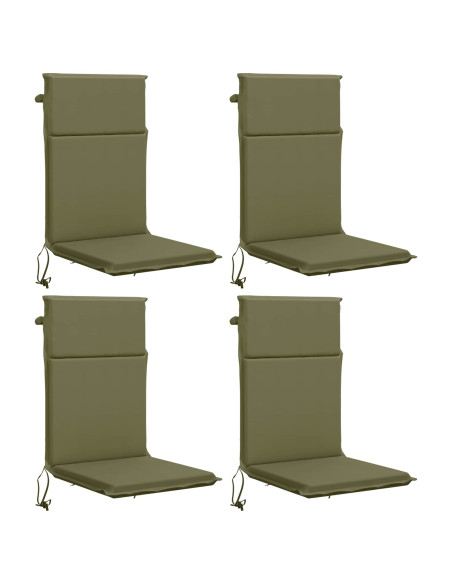 Cuscino per sedia a schienale alto GEMERT 4 pz 100% Poliestere