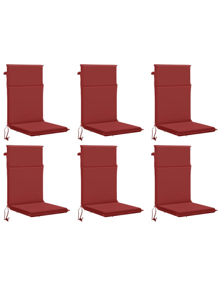 Cuscino per sedia a schienale alto GEMERT 6 pz 100% Poliestere