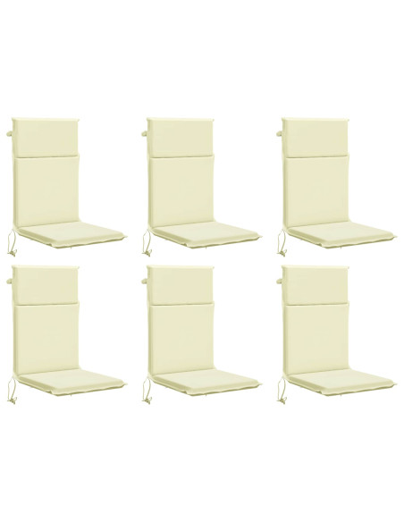 Cuscino per sedia a schienale alto GEMERT 6 pz 100% Poliestere