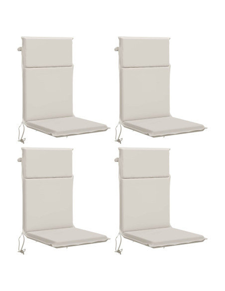 Cuscino per sedia a schienale alto GEMERT 4 pz 100% Poliestere