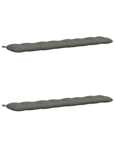 Cuscini per Panchina VIANEN 2 pz 100% Poliestere Grigio