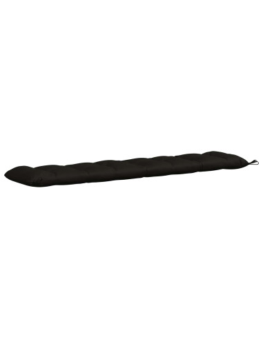 Cuscini per Panchina VIANEN 2 pz 100% Poliestere Nero