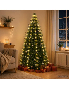 Ghirlande luminose per alberi di Natale Verde 180 cm PVC