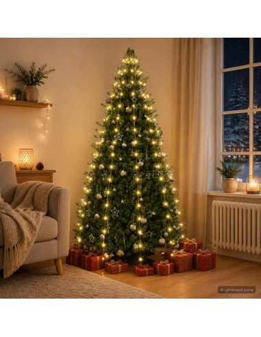 Ghirlande luminose per alberi di Natale Verde 180 cm PVC