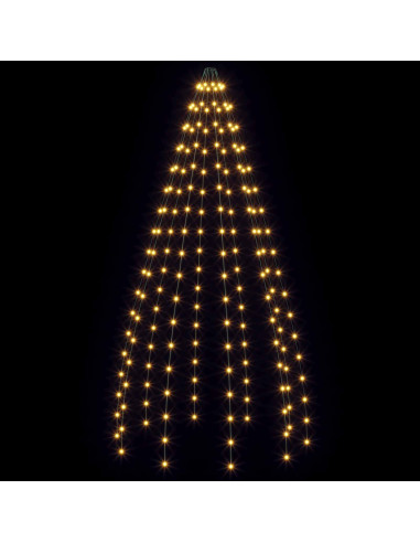 Ghirlande luminose per alberi di Natale Verde 180 cm PVC