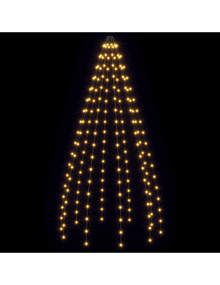 Ghirlande luminose per alberi di Natale Verde 180 cm PVC