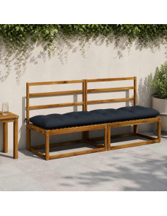Cuscino per panchina VIANEN 100% Poliestere Blu Scuro