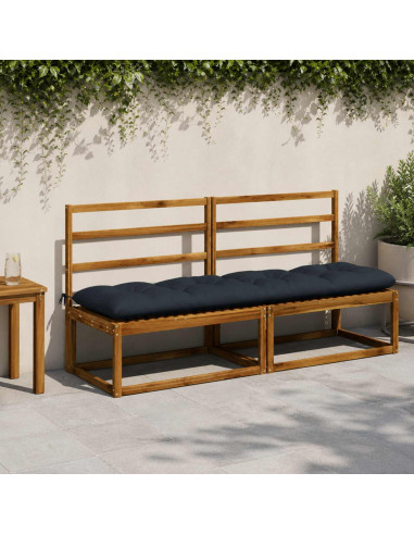 Cuscino per panchina VIANEN 100% Poliestere Blu Scuro