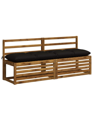 Cuscino per panchina VIANEN 100% Poliestere Nero
