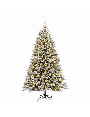 Albero di Natale Artificiale con Palline 240 cm 300 LED
