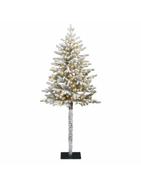 Albero di Natale Artificiale con Rami Pieghevoli 150 cm 150 LED