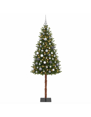 Albero di Natale Artificiale con Palline 180 cm 300 LED