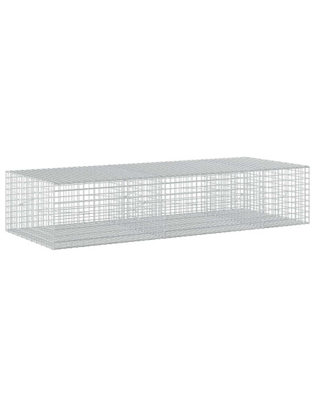Gabione con filo da 5 mm e rete da 5x5 cm 250x100x50 cm
