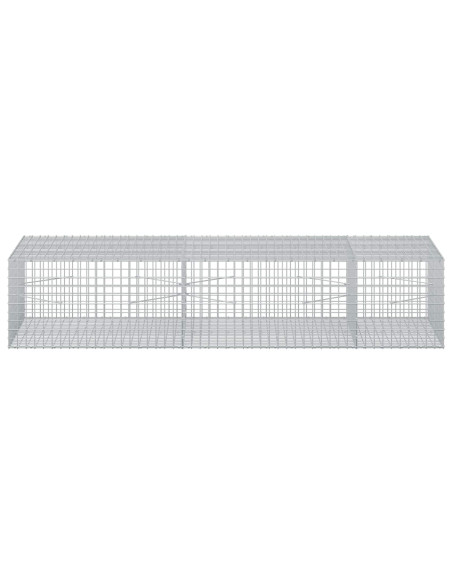 Gabione con filo da 5 mm e rete da 5x5 cm 250x100x50 cm