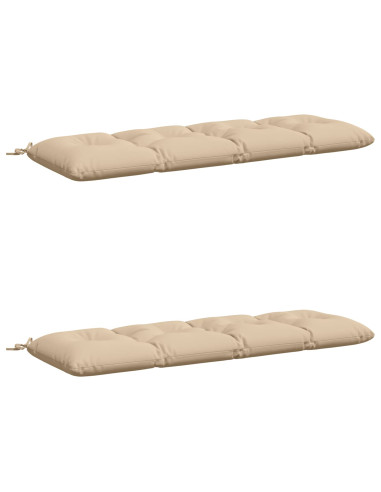 Cuscini per Panchina VIANEN 2 pz 100% Poliestere Crema