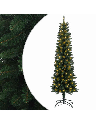 Albero di Natale Artificiale Sottile 180 cm 300 LED