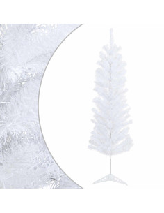 Albero di Natale Artificiale Sottile 120 cm PVC e Acciaio 2