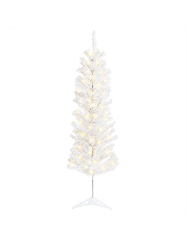 Albero di Natale Artificiale Sottile 120 cm 150 LED