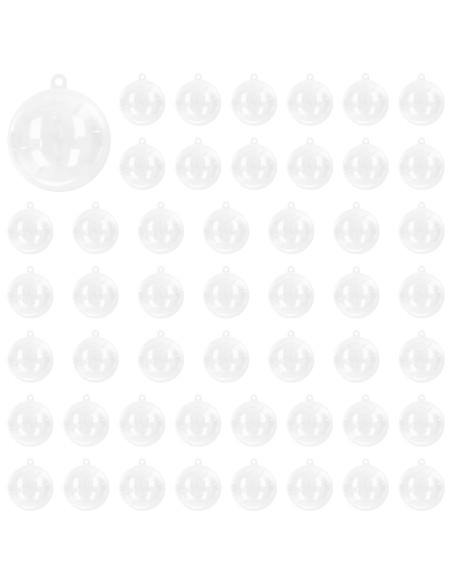 Set di Palline di Natale 200 pz Trasparente Diam. 5 cm Plastica