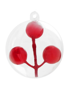 Set di Palline di Natale 100 pz Trasparente Diam. 8 cm Plastica 2