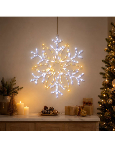 Luci di Natale a fiocco di neve LOVIISA 140 LED