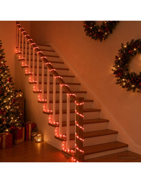 Tubo luminoso LED di Natale 120 LED Rosso 5 m