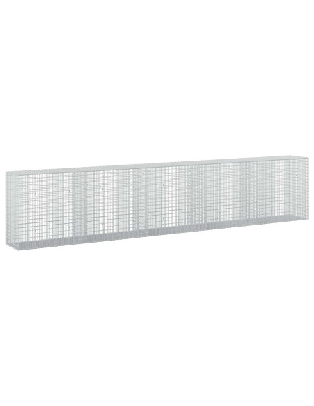 Gabione con Filo da 5 mm e Rete da 5x2,5 cm 500x50x100 cm