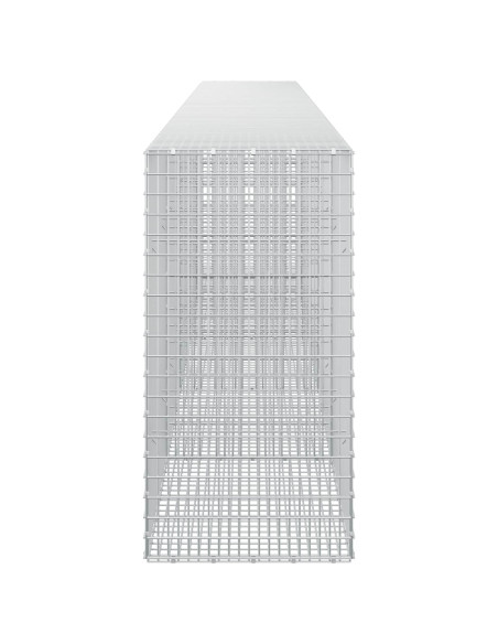 Gabione con Filo da 5 mm e Rete da 5x2,5 cm 500x50x100 cm