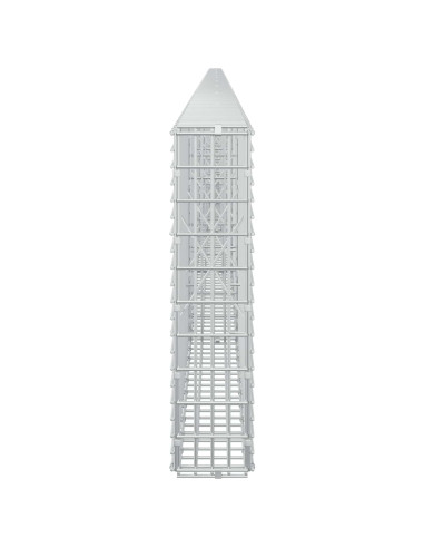 Gabione con Filo da 5 mm e Rete da 5x2,5 cm 1100x10x50 cm