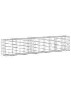 Gabione con filo da 5 mm e rete da 5x5 cm 250x30x50 cm 2