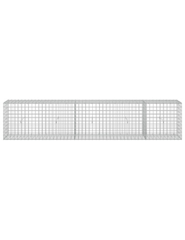 Gabione con filo da 5 mm e rete da 5x5 cm 250x30x50 cm