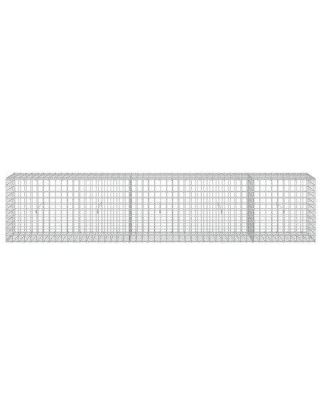 Gabione con filo da 5 mm e rete da 5x5 cm 250x30x50 cm