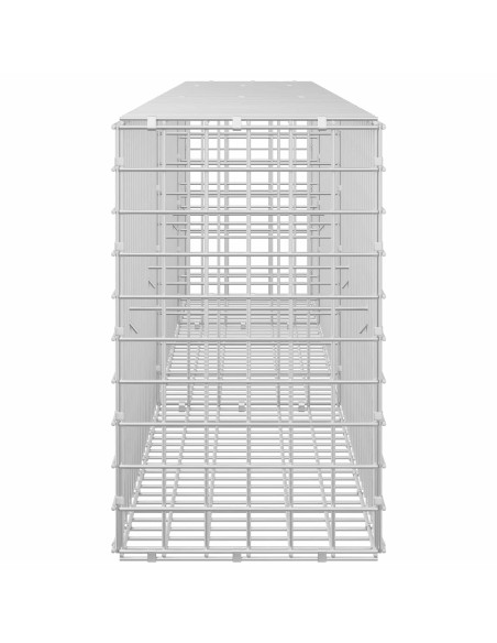 Gabione con filo da 5 mm e rete da 5x5 cm 250x30x50 cm