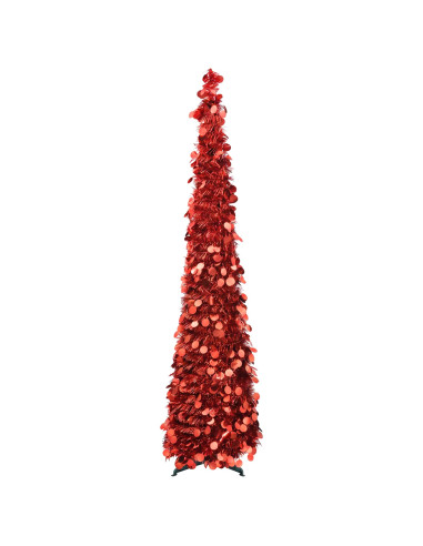 Albero di Natale pop-up 180 cm PET Rosso