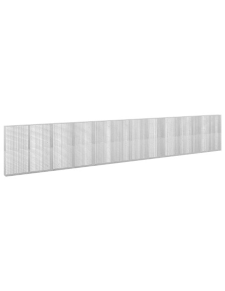 Gabione con Filo da 5 mm e Rete da 5x2,5 cm 1200x30x200 cm