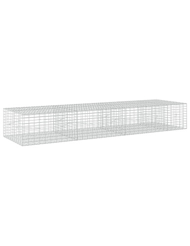 Gabione con Filo da 5 mm e Rete da 5x10 cm 350x100x50 cm