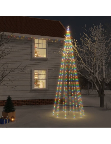 Albero di Natale con Puntale Colorato 732 LED 500 cm
