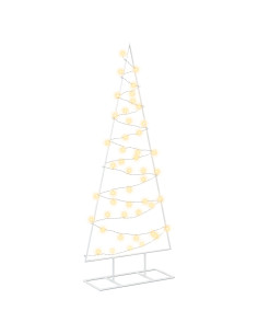 Albero di Natale in metallo con LED KUOPIO 125 cm Bianco caldo 2